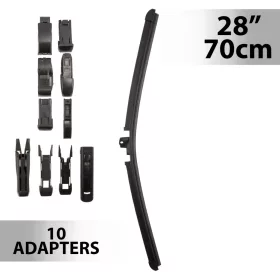 Carguard ablaktörlő 28"/70 cm, 10 db adapterrel