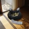 Yummie kör alakú macskafekhely 40 cm, fekete