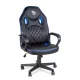 BeMaDa gamer szék karfával fekete/kék 71 x 53 cm / 53 x 47 cm
