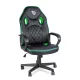 BeMaDa gamer forgószék karfával, fekete/zöld, 71 x 53 cm, 53 x 47 cm