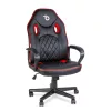 BeMaDa gamer forgószék karfával, fekete/piros, 71 x 53 cm, 53 x 47 cm