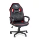 BeMaDa gamer forgószék karfával, fekete/piros, 71 x 53 cm, 53 x 47 cm