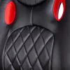 BeMaDa gamer forgószék karfával, fekete/piros, 71 x 53 cm, 53 x 47 cm