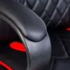 BeMaDa gamer forgószék karfával, fekete/piros, 71 x 53 cm, 53 x 47 cm
