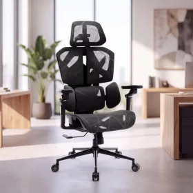   BeMaDa TitanMesh Pro irodai forgószék oldalpárnával, fekete, 119 x 72 x 73 cm