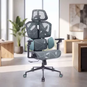   BeMaDa TitanMesh Pro irodai forgószék oldalpárnával, menta, 119 x 72 x 73 cm