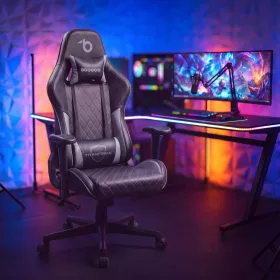   BeMaDa TitanForce gamer szék párnával, fekete/szürke, 122 x 65 x 53 cm