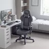 BeMaDa TitanForce gamer szék párnával, fekete/szürke, 122 x 65 x 53 cm