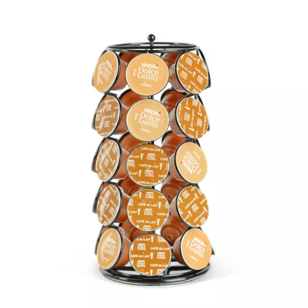 Bewello fém kávékapszula tartó 35 db Dolce Gusto kapszulához, fekete