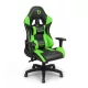 BeMaDa gamer szék fejtámlával és deréktámasszal, zöld, 72 x 52 cm / 50 x 44 cm