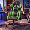 BeMaDa gamer szék fejtámlával és deréktámasszal, zöld, 72 x 52 cm / 50 x 44 cm