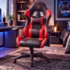 BeMaDa gamer szék fejtámlával és deréktámasszal, piros, 72 x 52 cm / 50 x 44 cm
