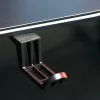 BeMaDa gamer asztal RGB LED-del, USB-vel, pohártartóval, fejhallgató tartóval, 120 x 60 x 75 cm fekete