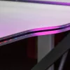 BeMaDa gamer asztal RGB LED-del, USB-vel, pohár- és fejhallgató-tartóval, 120 x 60 x 75 cm, fehér