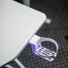 BeMaDa gamer asztal RGB LED-del, USB-vel, pohár- és fejhallgató-tartóval, 120 x 60 x 75 cm, fehér