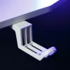 BeMaDa gamer asztal RGB LED-del, USB-vel, pohártartóval, fejhallgató tartóval, fehér 120 x 60 x 75 cm