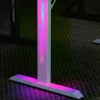 BeMaDa gamer asztal RGB LED-del, USB-vel, pohár- és fejhallgató-tartóval, 120 x 60 x 75 cm, fehér