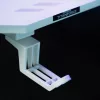 BeMaDa gamer asztal RGB LED-del, USB-vel, pohár- és fejhallgató-tartóval, 120 x 60 x 75 cm, fehér