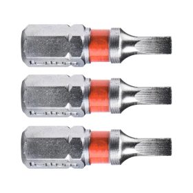   FORTUM behajtóhegy lapos, 3 db, S2 acél; 3×25mm, bliszteren