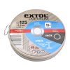 EXTOL PREMIUM vágókorong 10 db, acélhoz/inoxhoz, kék; 125×1×22,2mm, max 12200 ford/perc, fémdobozban