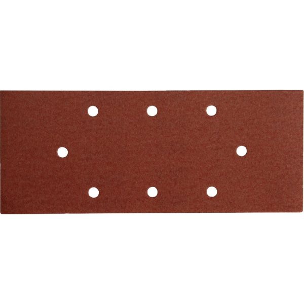 EXTOL PREMIUM csiszolópapír, lyukas klt. 10db, 93×230 mm, 8 db lyukkal, P80, 407114, 407115-höz