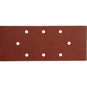   EXTOL PREMIUM csiszolópapír, lyukas klt. 10db, 93×230 mm, 8 db lyukkal, P100, 407114, 407115-höz