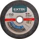 EXTOL INDUSTRIAL vágókorong ipari, acélra/inoxra; 115×1,0×22,2mm