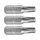 FORTUM behajtóhegy TORX, 3 db, S2 acél; T 15×25mm, bliszteren