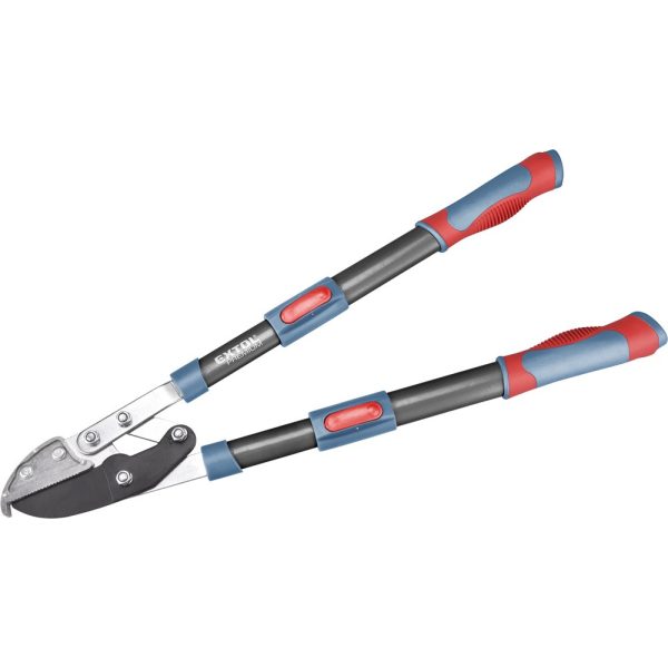 EXTOL PREMIUM ágvágó olló; rávágó, tapadásmentes él, max.45mm vágás, teleszkópos ellipszis ALUnyél, gumírozott fogantyú, 670-940