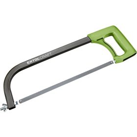   EXTOL CRAFT fémfűrész 300 mm, ABS műanyag nyél; téglalap keresztmetszetű csőváz, fűrészlap: 12 / 24T