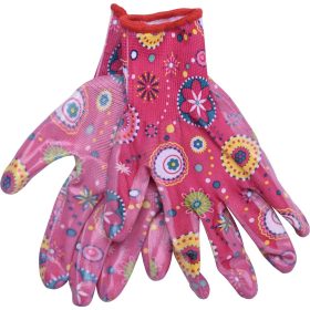   EXTOL LADY kerti kesztyű, rózsaszín, nylon, méret: 7' nitrilbe mártott teny. és ujjhegy., gumírozott mandzsetta, Extol Lady