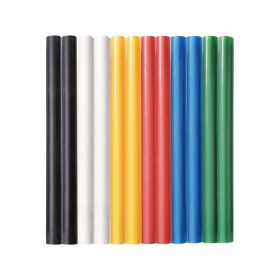   EXTOL CRAFT ragasztóstift klt., többszínű; 12db, 100×7,2 mm, bliszteren