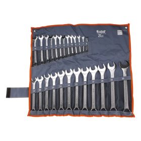   EXTOL PREMIUM csillag-villás kulcs klt., CrV., vászon tartóban ; 25db, 6-32mm