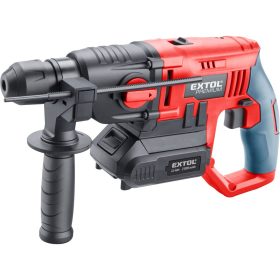   EXTOL PRMIUM akkus ütvefúró SDS Plus, Share20V, 20V, Li-ion, 1db akku, 1db töltő, 2000 mAh, 1,2J