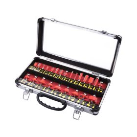   EXTOL PREMIUM felsőmaró klt. 24db (alu kofferben) ; 8mm-es befogással, keményfém lapkás