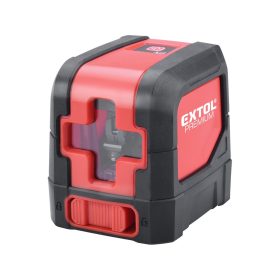   EXTOL PREMIUM automatikus lézeres vízszintező, ZÖLD, 1H1V (1 horizontális+1 vertikális) pontosság:0,3mm/1m, 1/4 menetes