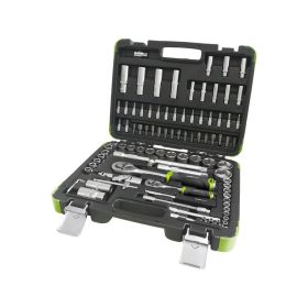   EXTOL CRAFT dugókulcs klt., CV., racsnis 45fog ; 1/4' 1/2', 94db, 4-32mm, 32db bit (lapos, kereszt,imbusz,torx), gyertyakulcs16&