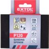 EXTOL PREMIUM kézi csiszolóblokk, (stekli, csiszolószivacs) 100×70×25mm, P120, kemény, EVA
