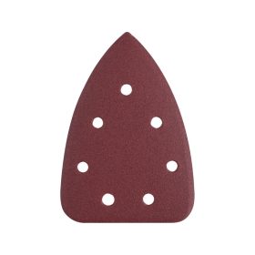   EXTOL PREMIUM delta csiszolópapír, lyukas klt. 10db, 100×140 mm; 7 db lyukkal, P80, 8891844 csiszológéphez