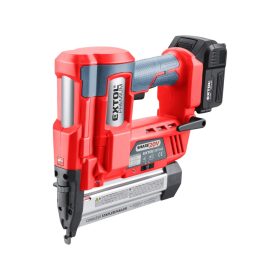   EXTOL PRMIUM akkus szögbelövő (kapocs belövő) gép, Share20V, 20V, Li-ion, 1db akku, 1db töltő, 2000 mAh, 100 lövés/perc