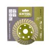 EXTOL CRAFT gyémántcsiszoló korong; 115mm×22,2mm, Turbo/lamellás jellegű