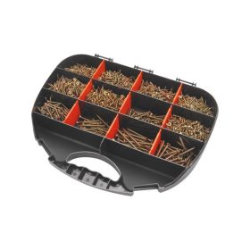   EXTOL CRAFT forgácslapcsavar klt., 2000 db; 12 méret 3,0×16 mm -- 5,0×60 mm között