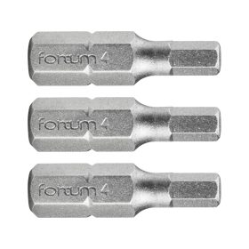   FORTUM behajtóhegy HEX, 3 db, S2 acél; H 3×25mm, bliszteren