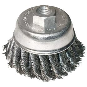   EXTOL CRAFT drótcsiszoló fazékkefe sodort szálú ; sarokcsiszolóhoz, M14×2 két soros, 80mm, max. 12500 ford/perc