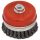 EXTOL CRAFT drótcsiszoló fazékkefe sodrott erős; sarokcsiszolóhoz, M14×2, 100mm, max. 7000 ford/perc