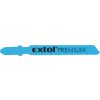 EXTOL PREMIUM dekopírlap fémre, 5db, Bosch befogás, HSS; 51×8×1,5mm, 1,2mm fogtáv, mart, hullámosított fogak, egyenes vágás, acé