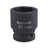 FORTUM gépi (impakt) dugófej 3/4', 34mm, L 57 mm, feketített, FORTUM