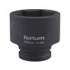 FORTUM gépi (impakt) dugófej 3/4', 55mm, L 70 mm, feketített, FORTUM