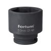 FORTUM gépi (impakt) dugófej 3/4', 60mm, L 70 mm, feketített, FORTUM