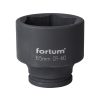 FORTUM gépi (impakt) dugófej 3/4', 65mm, L 80 mm, feketített, FORTUM
